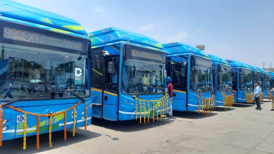 Procurement of electric buses in Delhi. Photo by Mahak Dawra/WRI India