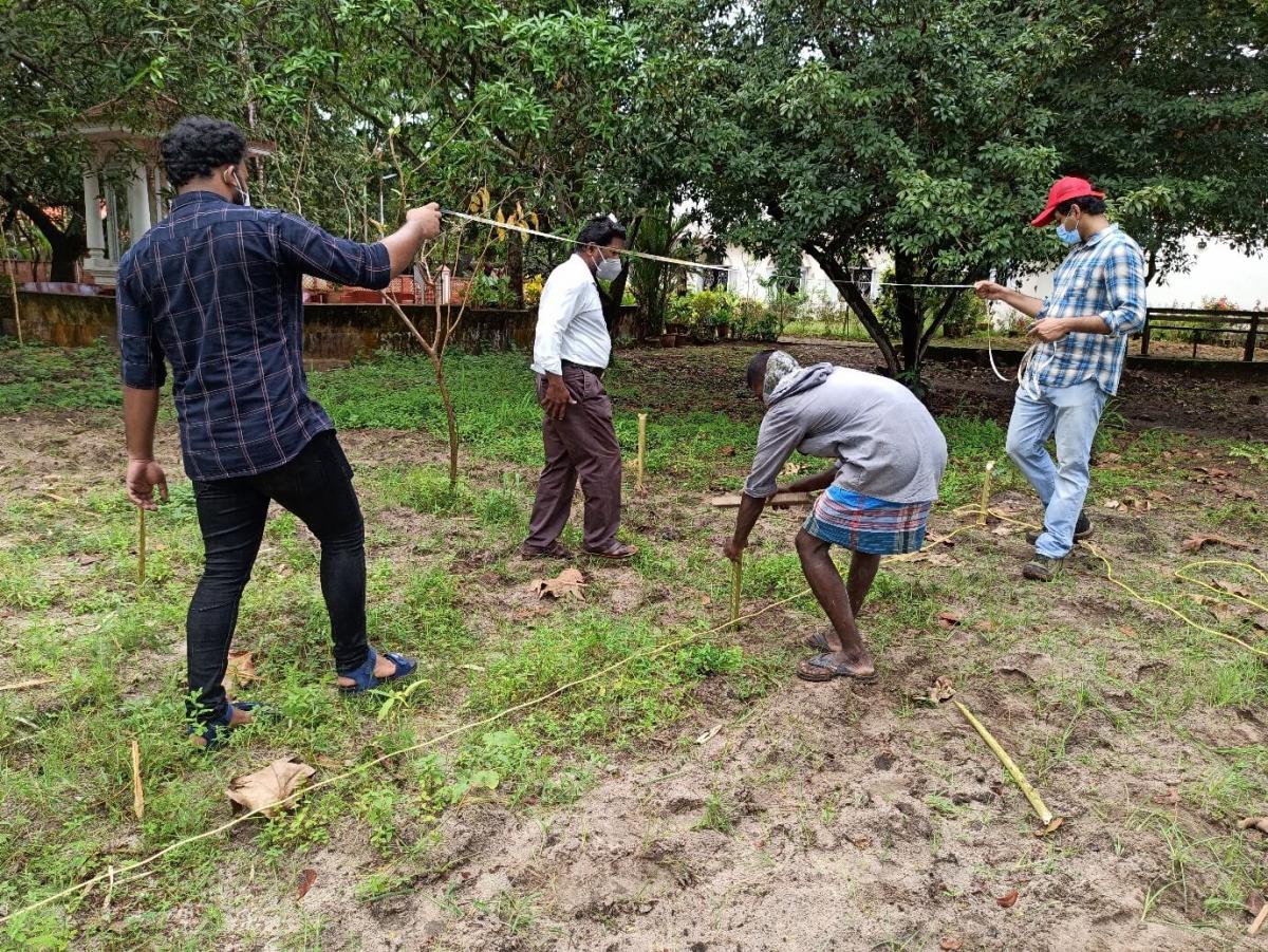 Site assessment and marking for planting at a proposed site.