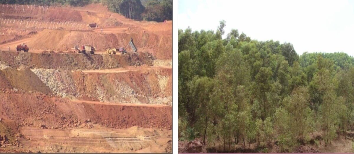 Land shaping and soil amendments on 24 hectares of a Zinc mine at Barmer, Rajasthan