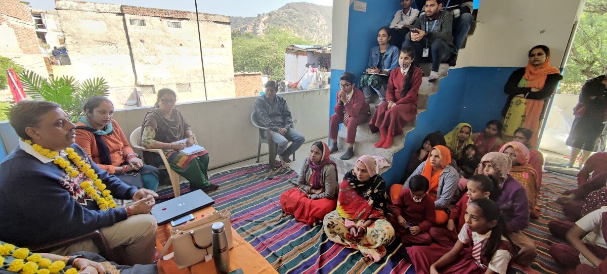 Stakeholder consultation meeting conducted by WRI India at Mamta Public School, Jaipur for developing urban rooftop gardens