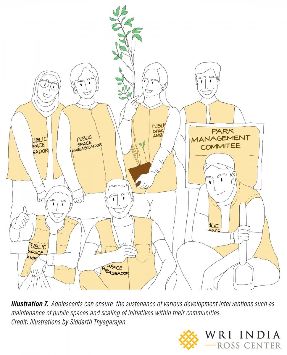 Adolescents can ensure sustenance of various development interventions.