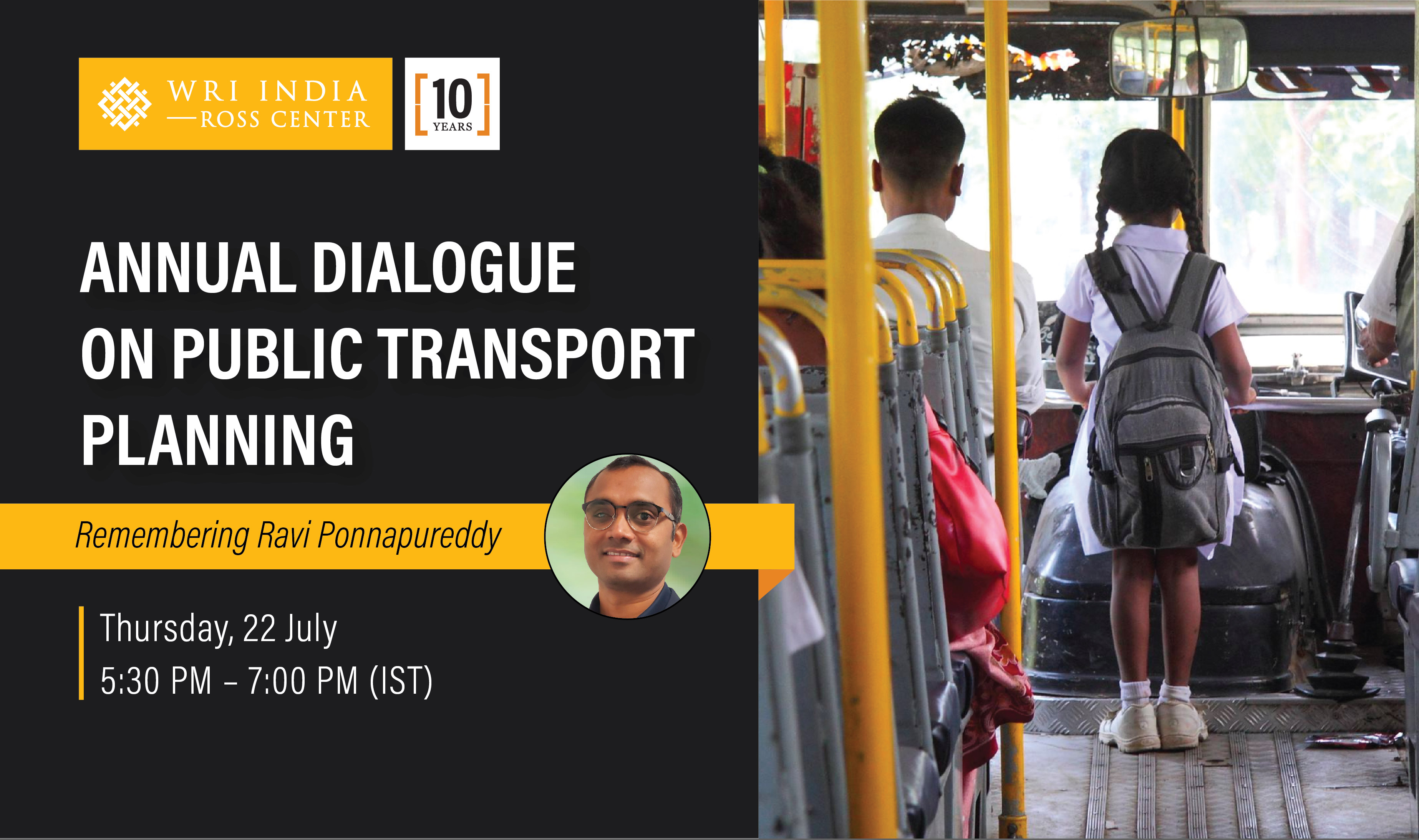 Annual Dialogue on Public Transport Planning: Remembering Ravi Ponnapureddy