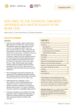 HERE COMES THE SUN: RESIDENTIAL CONSUMERS’ EXPERIENCES WITH ROOFTOP SOLAR PV IN FIVE INDIAN CITIES