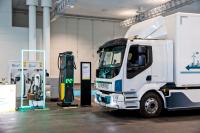 E truck charging station 
