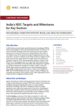 India’s NDC Targets and Milestones