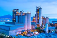 Industrial Plant During Sunset
