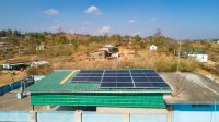 Solar PV installed at a health centre in Meghalaya.