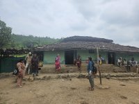 WRI India team in a village in Betul District