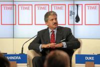 Anand Mahindra committed all of Mahindra Rise's companies to setting science-based emissions-reduction targets. Photo by Remy Steinegger/World Economic Forum