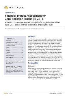 Financial Impact Assessment for Zero-Emission Trucks