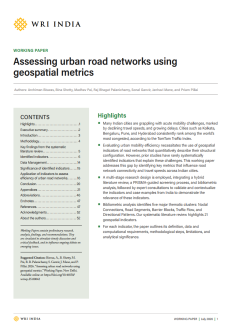 urban road networks