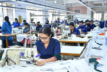 Women at a textile unit