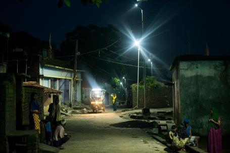 Well-lit streets and public spaces