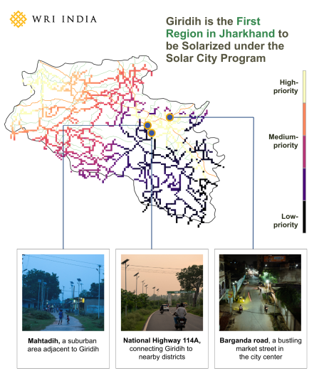 Jharkhand Map regions identified with energy potential
