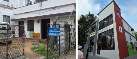 before and after model anganwadi transformed