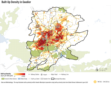 Gwalior city map
