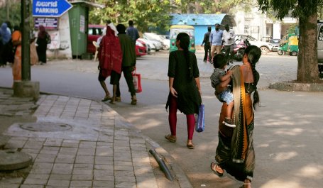 Women walking on the street