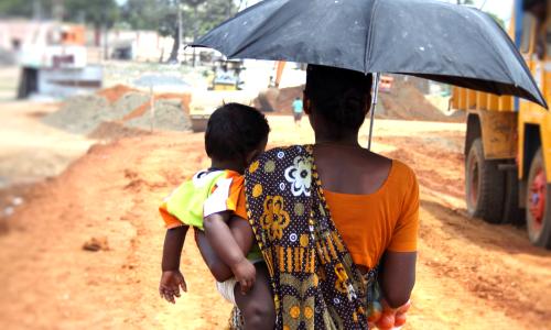 Women worker construction caregiving