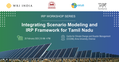 IRP Workshop : Integrating Scenario Modeling and IRP Framework for Tamil Nadu