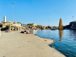 Godavari river in Nashik city is prone to urban flooding and water stagnation due to its urban landscape. Photo by Ved Apte/WRI India.